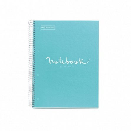 Caiet cu spira A4, 80 file, puncte, 4 perforatii, MiquelRius Emotions, blue
