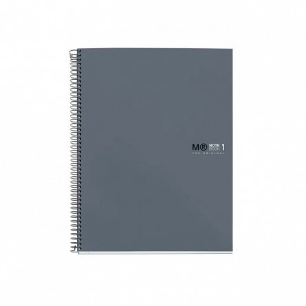 Caiet cu spira A4, 80 file, matematica, 4 perforatii, MiquelRius The Originals, grafit