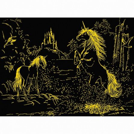 Puzzle Unicorni la rau, Ravensburger, 500 piese starline