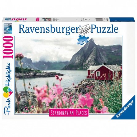 Puzzle Lofoten Norvegia, Ravensburger, 1000 piese