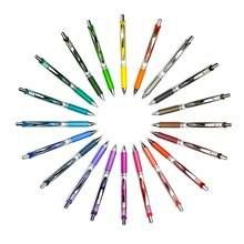 Roller Pentel EnerGel BL77, cu mecanism, 0.7 mm, set 6 bucati, 6 culori