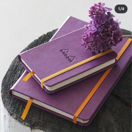 Agenda A5, 96 file, dictando, hardcover, Rhodia Rhodiorama, purple
