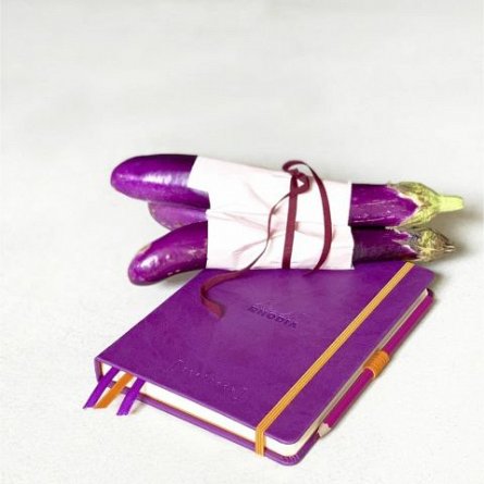 Agenda A5, 96 file, dictando, hardcover, Rhodia Rhodiorama, purple