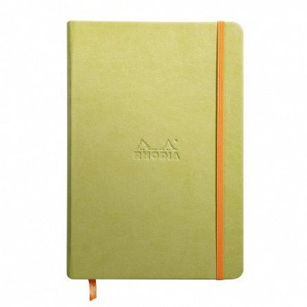 Agenda A5, 96 file, dictando, hardcover, Rhodia Rhodiorama, verde Anise