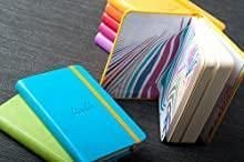Agenda A5, 96 file, dictando, hardcover, Rhodia Rhodiorama, albastru Sapphire