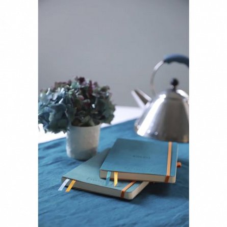 Agenda A5, 120 file, punctat, softcover, Rhodia Goalbook, verde Aqua