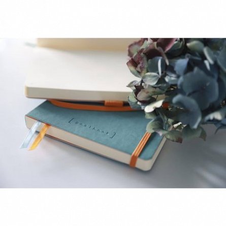 Agenda A5, 120 file, punctat, softcover, Rhodia Goalbook, verde Aqua