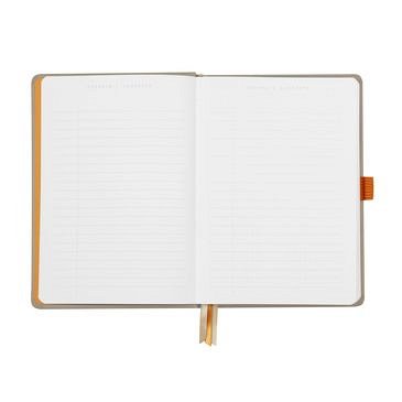Agenda A5, 120 file, punctat, hardcover, Rhodia Goalbook, turcoaz