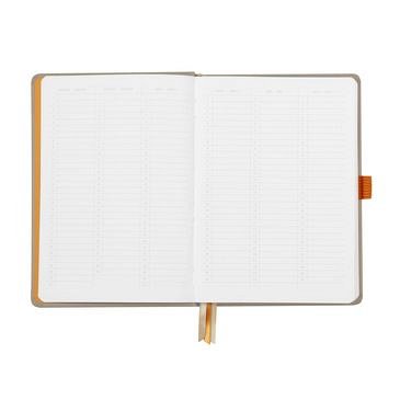 Agenda A5, 120 file, punctat, hardcover, Rhodia Goalbook, turcoaz