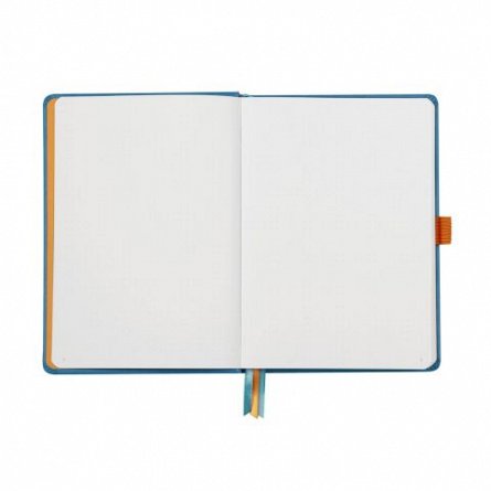 Agenda A5, 120 file, punctat, hardcover, Rhodia Goalbook, turcoaz