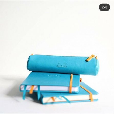 Agenda A5, 120 file, punctat, hardcover, Rhodia Goalbook, turcoaz