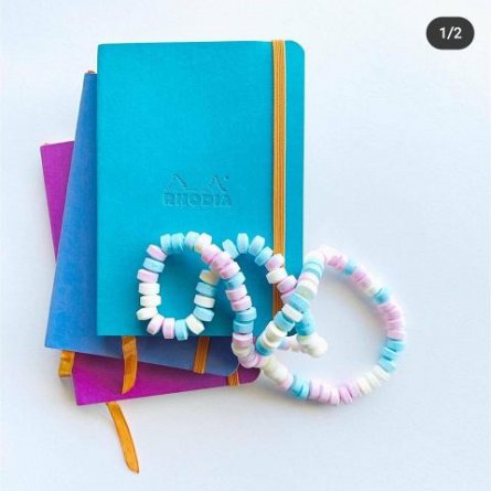 Agenda A5, 120 file, punctat, hardcover, Rhodia Goalbook, turcoaz