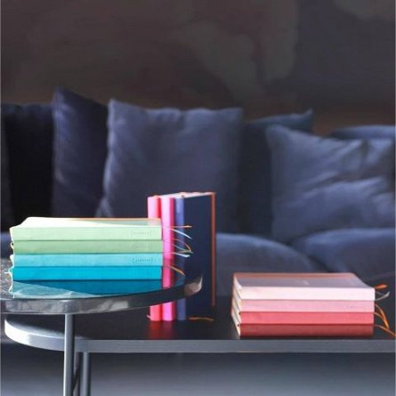 Agenda A5, 120 file, punctat, hardcover, Rhodia Goalbook, turcoaz