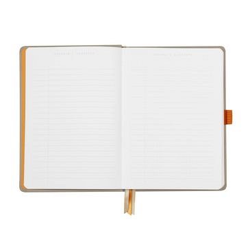 Agenda A5, 120 file, punctat, hardcover, Rhodia Goalbook, mov Iris