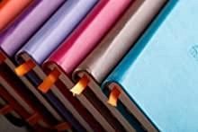 Agenda A5, 120 file, punctat, hardcover, Rhodia Goalbook, bej