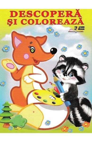 Descopera si coloreaza. Animale de padure