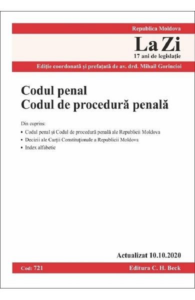 Codul penal. Codul de procedura penala Act.10.10.2020