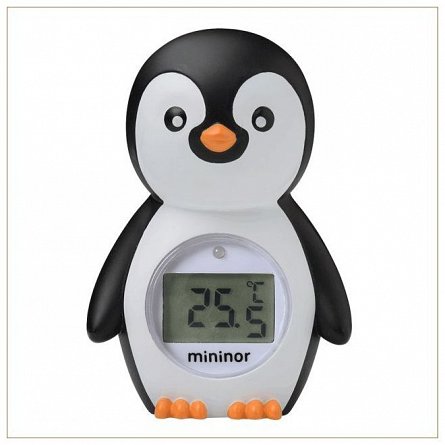 Termometru pentru baie, pentru copii, Mininor, Pinguin
