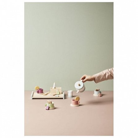 Jucarie din lemn pentru copii, Kid's Concept, Set pentru ceai BISTRO