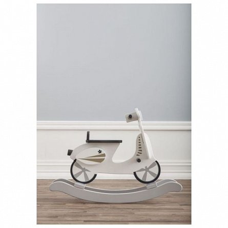 Balansoar pentru copii, din lemn, Kid's Concept, Scooter, grey / white