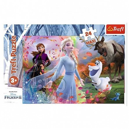 Puzzle Trefl Maxi - Frozen 2, O zi plina de aventuri, 24 piese