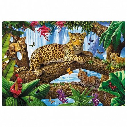 Puzzle Trefl - Jaguar intr-o pauza odihnitoare, 1500 piese