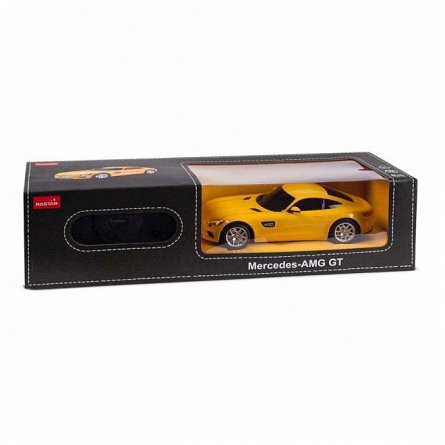 Masina RC Rastar - Mercedes AMG GT, galben, 1:24