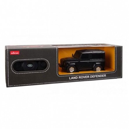 Masina RC Rastar - Land Rover Defender, negru, 1:24