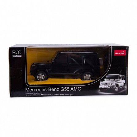 Masina RC Rastar - Mercedes-Benz G55, negru, 1:24