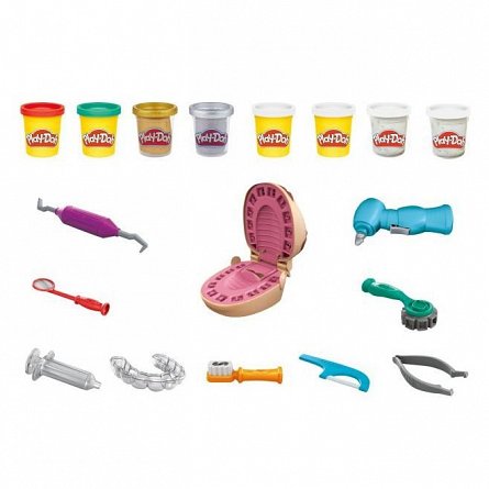 Set Play-Doh - Dentistul cu accesorii si dinti colorati