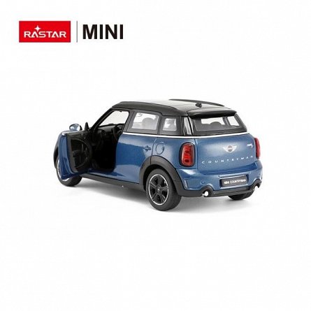 Masina Rastar - Mini Cooper, albastru, metalica, 1:24