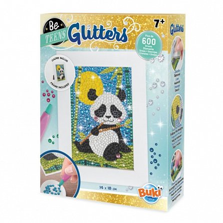 Set creativ Glitters - Panda, Buki France