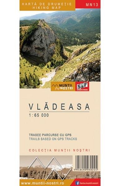 Muntii Vladeasa. Harta de drumetie