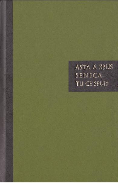 Asta a spus Seneca. Tu ce spui