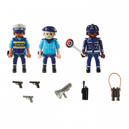 Playmobil City Action - Set 3 figurine politisti