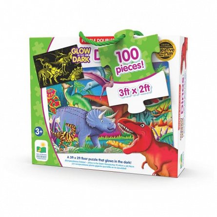 Puzzle Straluceste in intuneric - Dinozauri, The Learning Journey