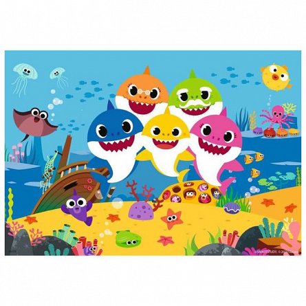 Puzzle Ravensburger - Baby Shark, 2x24 piese