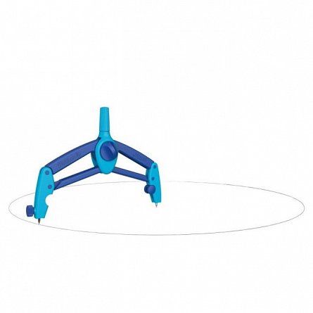 Compas Pelikan Griffix, ergonomic, albastru