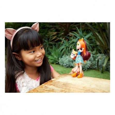 Papusa Enchantimals - Felicity Fox si Flick