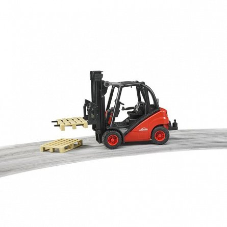 Stivuitor Linde H30D cu 2 paleti, Bruder
