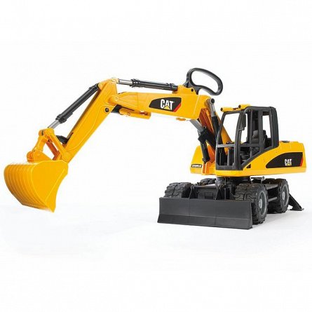 Excavator pe roti CAT, Bruder
