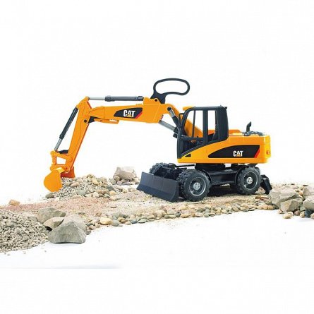 Excavator pe roti CAT, Bruder