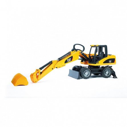 Excavator pe roti CAT, Bruder