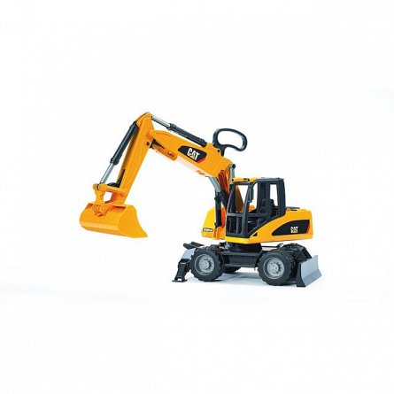 Excavator pe roti CAT, Bruder