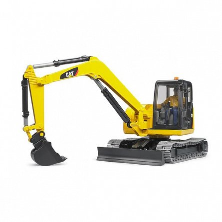 Mini excavator CAT cu muncitor, Bruder