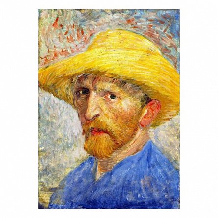 Puzzle Enjoy - Vincent Van Gogh: Self-portrait with a Straw Hat, 1000 piese