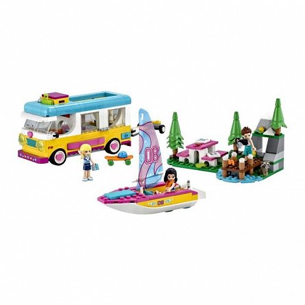Lego Friends - Rulota de caming si barca 41681