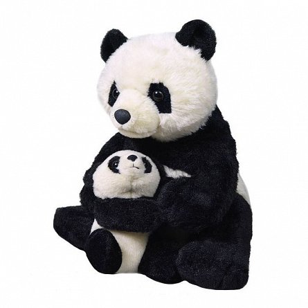 Plus Wild Republic - Mama si Puiul, Urs Panda, 25 cm
