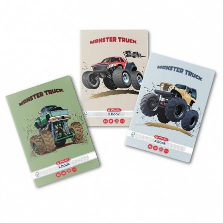 Caiet A5, 48 file, 70 g-mp, matematica, Monster Truck