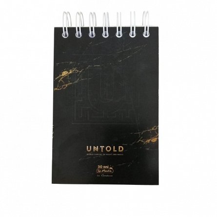 Caiet cu spira A6, 200 file, 70 g-mp, matematica, Herlitz Untold